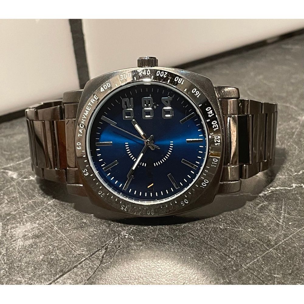 Mens Unlisted 43mm Watch with Blue Dial - New Battery